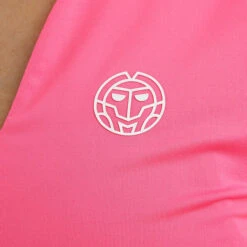BIDI BADU Bella 2.0 Tech V-Neck T-Shirt Damen - Pink, Weiß -BIDI BADU Verkäufe 00483000 17