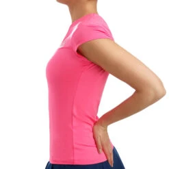 BIDI BADU Bella 2.0 Tech V-Neck T-Shirt Damen - Pink, Weiß -BIDI BADU Verkäufe 00483000 21