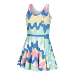 BIDI BADU Good Vibes 2in1 Kleid Damen - Weiß, Mehrfarbig