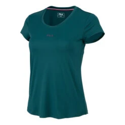 Fila Clara T-Shirt Damen - Dunkelgrün