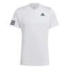ADIDAS Club 3 Stripes T-Shirt Herren - Weiß, Schwarz