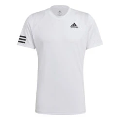 ADIDAS Club 3 Stripes T-Shirt Herren - Weiß, Schwarz