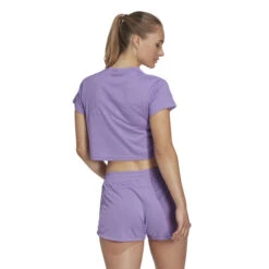 ADIDAS Essentials AEROREADY Train 3 Bar Logo Crop T-Shirt Damen - Flieder -BIDI BADU Verkäufe 17845000 14