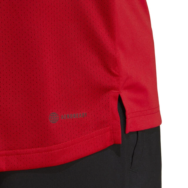 ADIDAS Club T-Shirt Herren - Rot 6 ADIDAS Club T-Shirt Herren - Rot – Bild 6