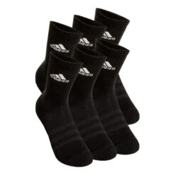 ADIDAS Crew Sportswear Ankle Sportsocken 6er Pack - Schwarz, Weiß