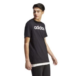 ADIDAS LIN Singel Jersey T-Shirt Herren - Schwarz, Weiß -BIDI BADU Verkäufe 18347000 15