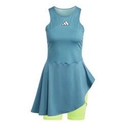 ADIDAS Pro Kleid Damen - Petrol, Limette