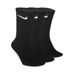 Nike Everday Lightweight Crew Sportsocken 3er Pack - Schwarz, Weiß