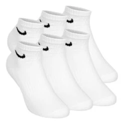 Nike Everyday Cushioned Ankle Sportsocken 6er Pack - Weiß, Schwarz