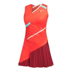 Nike Court Dri-Fit Kleid Damen - Orange, Rot