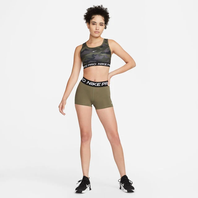 Nike Pro 3in Shorts Damen - Oliv, Schwarz 8 Nike Pro 3in Shorts Damen - Oliv, Schwarz – Bild 8